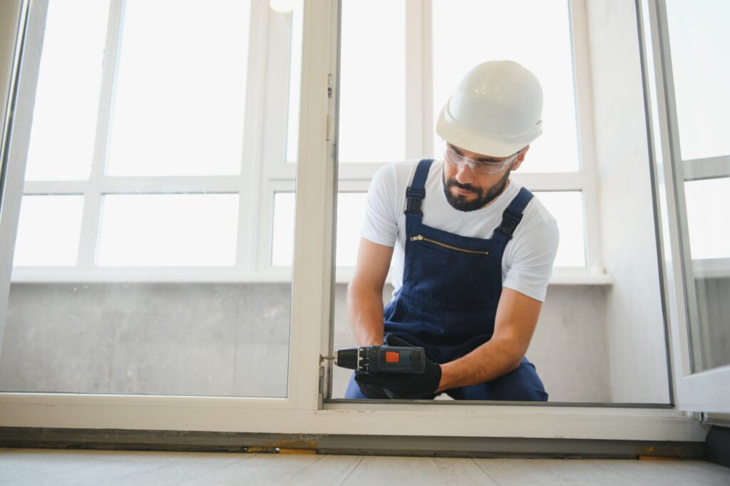 Different material choices for bi folding gates displayed for customisation.
